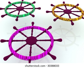 rudders. 3D