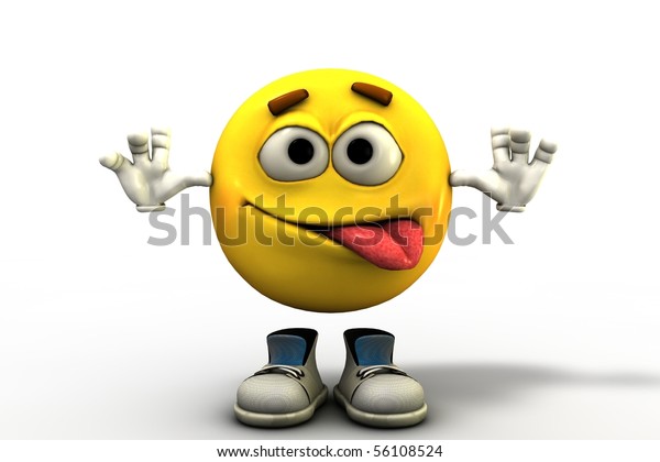 Rude Boy Tongue Out Emoticon Stock Illustration 56108524