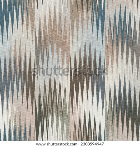 Rug seamless texture with zigzag pattern, ethnic fabric, grunge background, boho style pattern, 3d illustration