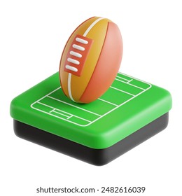 Rugby Tournament 3D Icon Illustration - Powered by Shutterstock