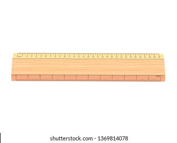 Ruler Scale Drawing 3d Rendering Stock Illustration 1369814081