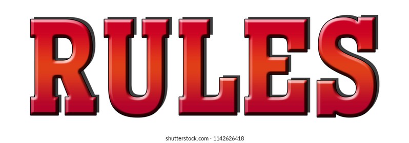 Rules Logo Stamp Icon Button Stock Illustration 1142626418 | Shutterstock