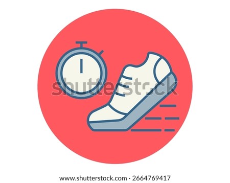 Running icon. Sport vector icon. Solid editable vector icons. Flat illustration.