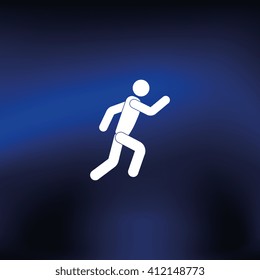 Running Man Icon Stock Illustration 412148773 | Shutterstock