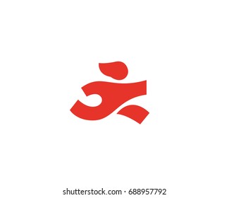 Running man logotype. Shipping delivery creative logo.   - Powered by Shutterstock