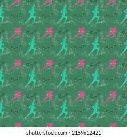 Running sport surface pattern, fabric, cover, brand, digital background paper, print
