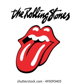 RUSSIA - OCTOBER 07, 2016: The Rolling Stones logo