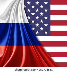 Russia And USA Flag