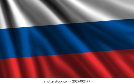 Russia waving flag. flag design, the national symbol of Russia Federation background, 3D Waving flag, federation, russia federation