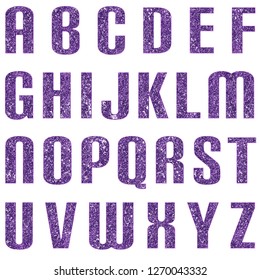 Set Stylish Purple Alphabet Vector Stock Vector (Royalty Free) 1601358190