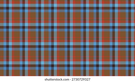 Rustic Plaid Pattern with Red and Blue Accents