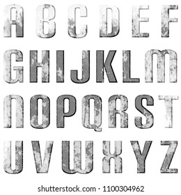 block letters rounded edges font