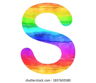 3d Rendering Lgbt Rainbow Color Alphabet Stock Illustration 1346770532