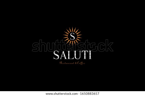 S Logo Coffee Brand Name Stock Illustration