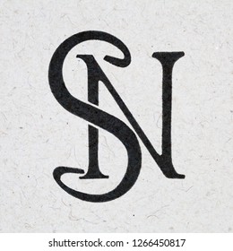Monogram Ns Wedding Logo