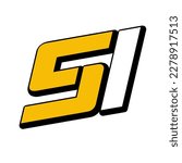 S1 logo combination of letters and numbers