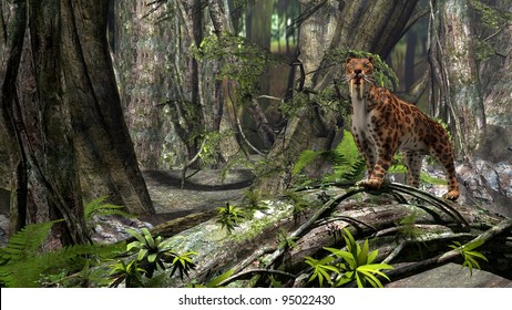 Saber Toothed Cat Images Stock Photos Vectors Shutterstock