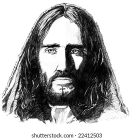 Sad Jesus Stock Illustration 22412503 | Shutterstock