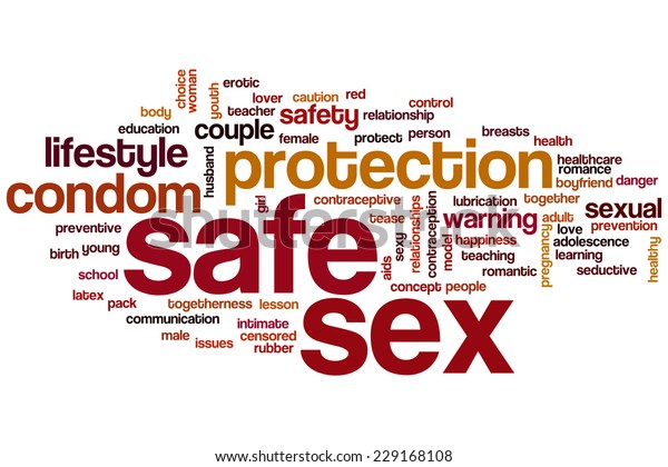 Safe Sex Word Cloud Concept Stock Illustration 229168108 