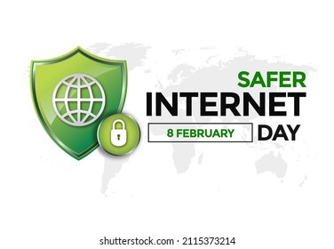 Safer Internet Day Illustration Banner On Stock Illustration 2115373214 ...