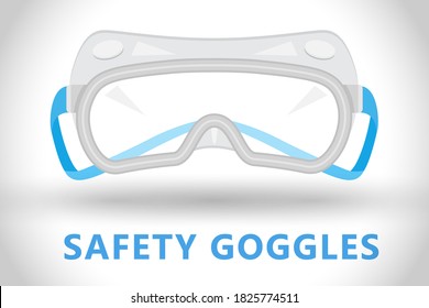 Safety Glasses, Isolated On White Background, Experimental Goggle, Eye Protector