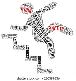 Safety at work concept. Word cloud illustration. - Powered by Shutterstock