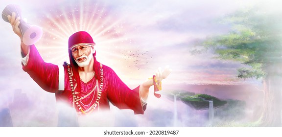 24 Sai Baba Wallpaper Images, Stock Photos & Vectors | Shutterstock