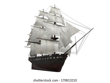 Sail Ship Isolated