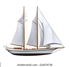 Sail Ship Isolated