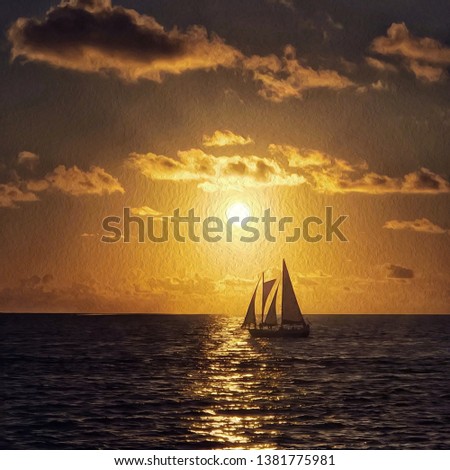 Similar – Image, Stock Photo dark Sail Lifestyle