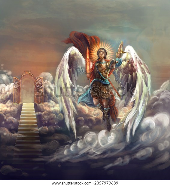 saint archangel Michael\
at Heaven gate