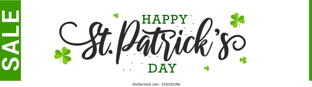 Saint Patricks Day Sale Poster Or Banner Background