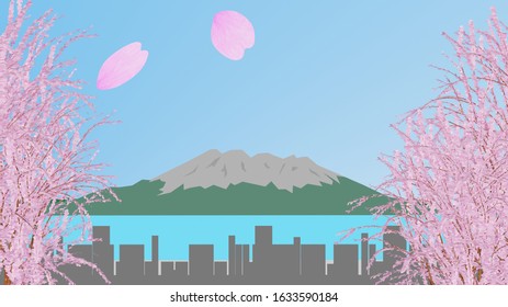 鹿児島 桜島 のイラスト素材 画像 ベクター画像 Shutterstock