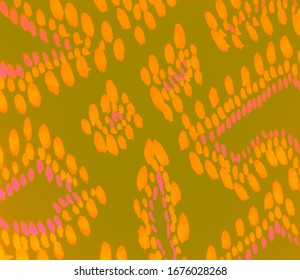 Salamander Skin Art. Exotic Snake Print. Colorful Salamander Skin. Flaming Ikat Pattern. On Grey Background. Python Fabric. Fashion Clothing Textile. Luxury Stylish Jungle Texture.