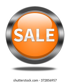 sale button isolated 