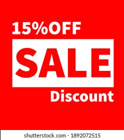 Sale Discount Banner 15% Off