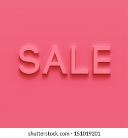 Big Winter Sale Poster With CLEARANCE SALE Text. Advertising Pink