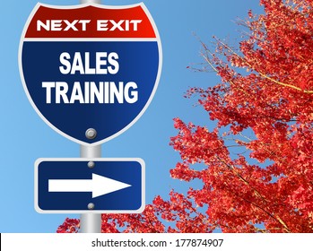 Sales Training Road Sign