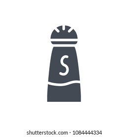 Salt Shaker Silhouette Restaurant Icon Illustration Raster