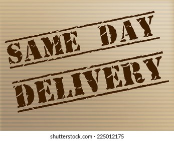Same Day Delivery Meaning Fast Shipping And Logistics