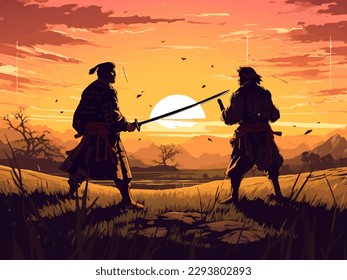 Samurai vs Sword Master: A Showdown in the Open Field