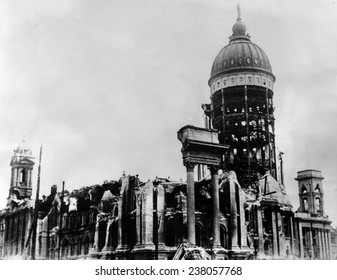 San Francisco City Hall After The 1906 Earthquake And Fires