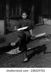 San Francisco, The Sword Dancer, Chinatown, California, Photograph By Arnold Genthe, Circa 1896-1906.