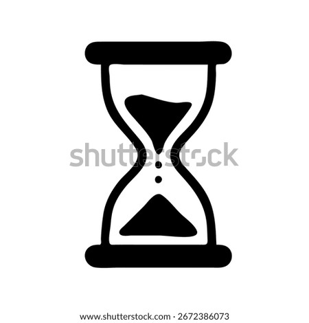 Sand Timer Symbol. vector illustration.