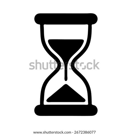 Sand Timer Symbol. vector illustration.