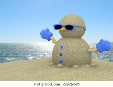 Sandman On The Beach 3D