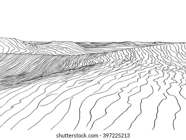 Sand Dune Sketch High Res Stock Images Shutterstock