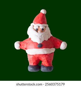 santa claus art toy plasticine clay playdough modeling sculpt cute character fun kid activity happy holiday merry christmas celebration winter december 3d design illustration craft creative childhood - Powered by Shutterstock