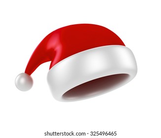 Santa Claus Hat. 3d Illustration