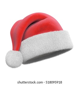 Santa Claus Hat, 3D Illustration